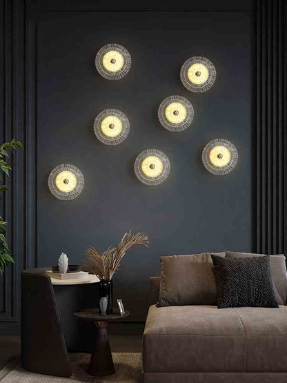 Lotus Leaf Glazed Wall Lamp