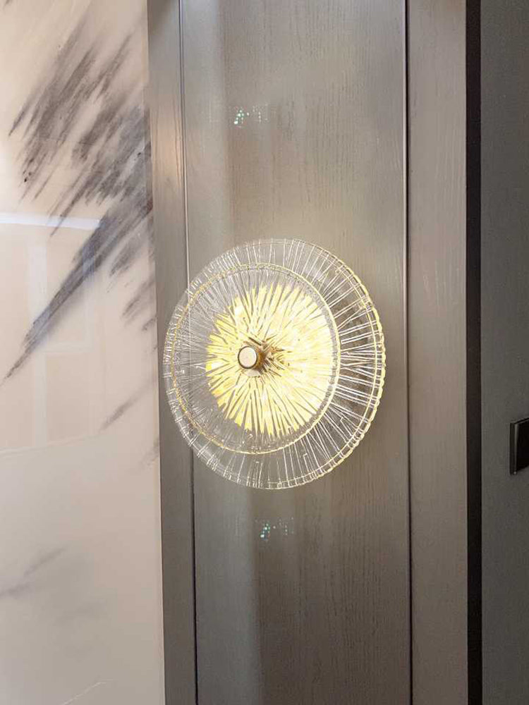 Lotus Leaf Glazed Wall Lamp