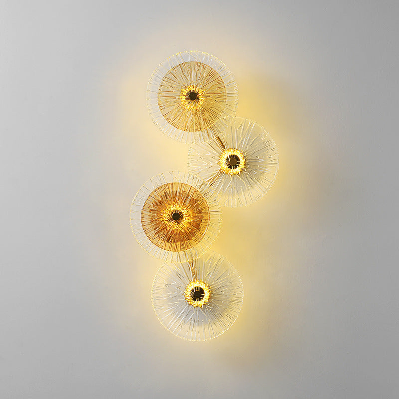 Lotus Leaf Glazed Wall Lamp