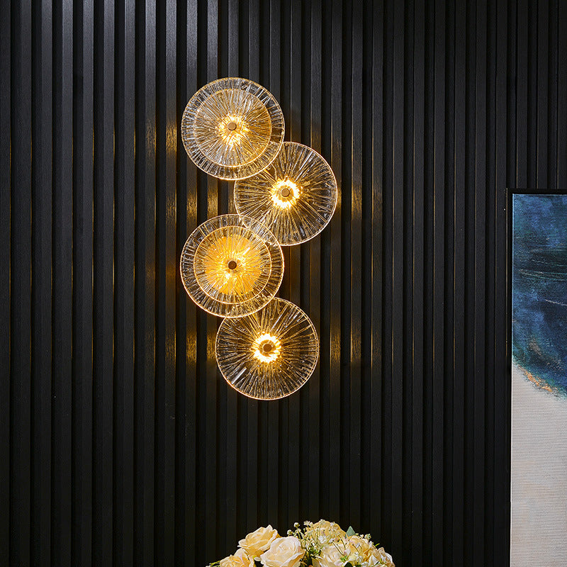 Lotus Leaf Glazed Wall Lamp