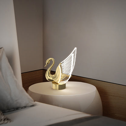 Lampe de table cygne