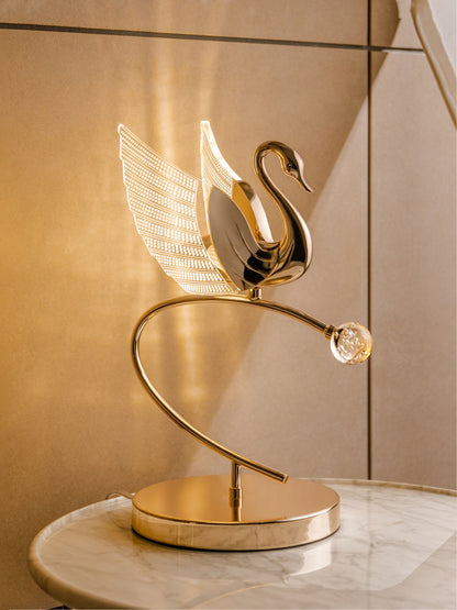 Lampe de table cygne