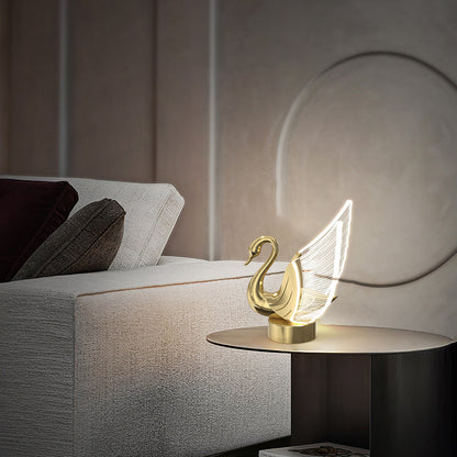 Lampe de table cygne