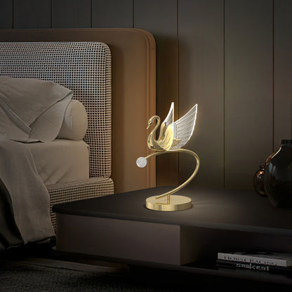 Lampe de table cygne