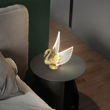 Lampe de table cygne