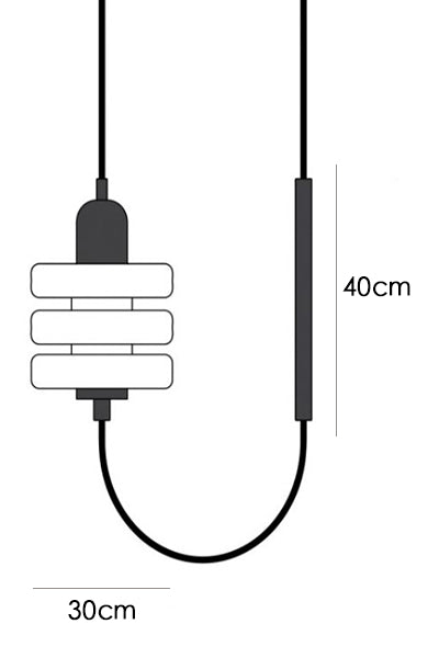 Lampada a sospensione Triple Puck