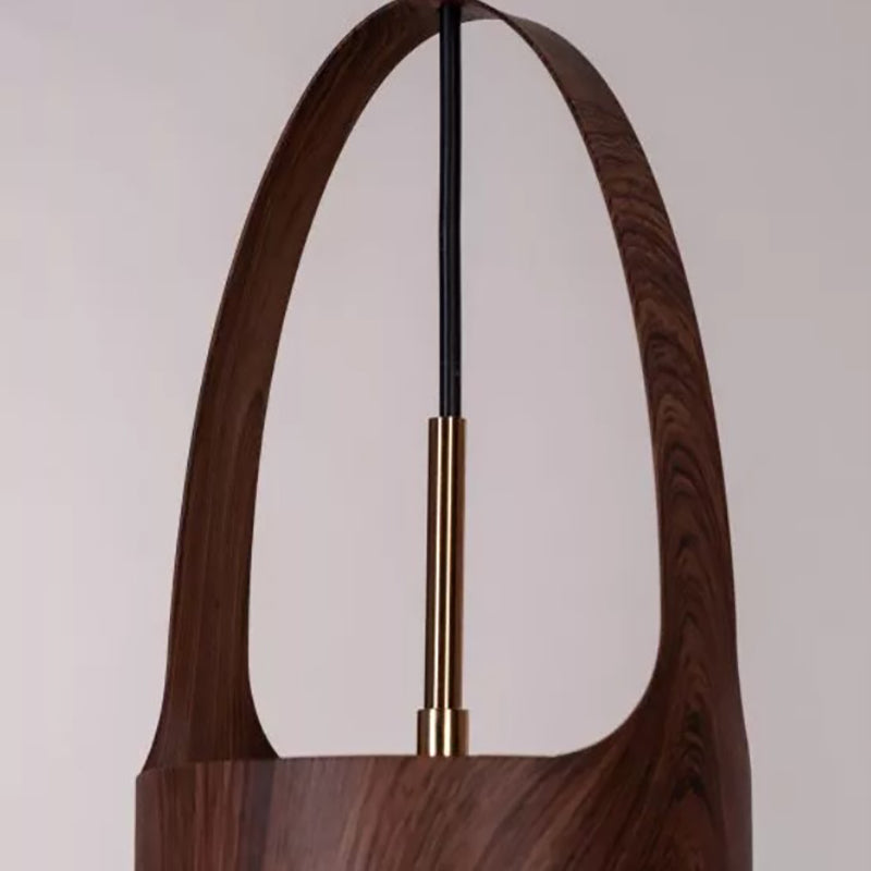 Wood Grain Hand Pendant Light