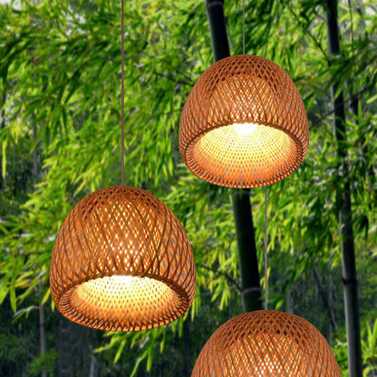 Bamboo Lantern Chandelier