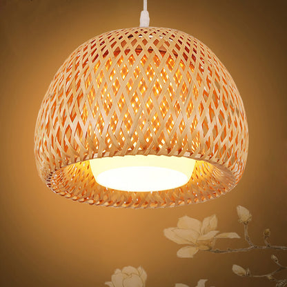 Bamboo Lantern Chandelier