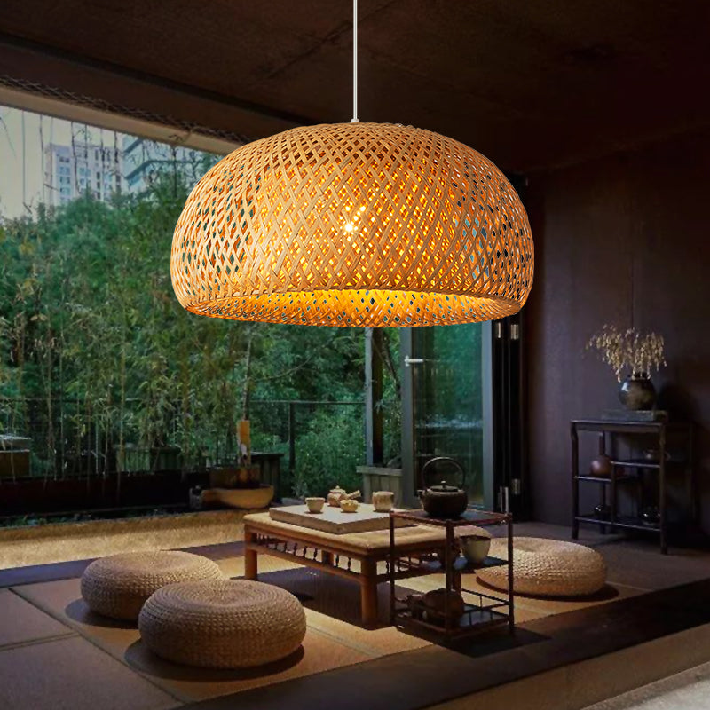 Bamboo Lantern Chandelier