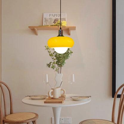 Lampadario con crostata di uova Bauhaus