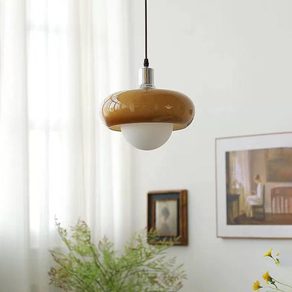 Lampadario con crostata di uova Bauhaus