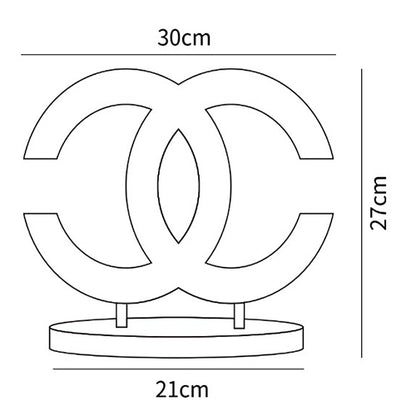 CC-Kristall-Tischlampe