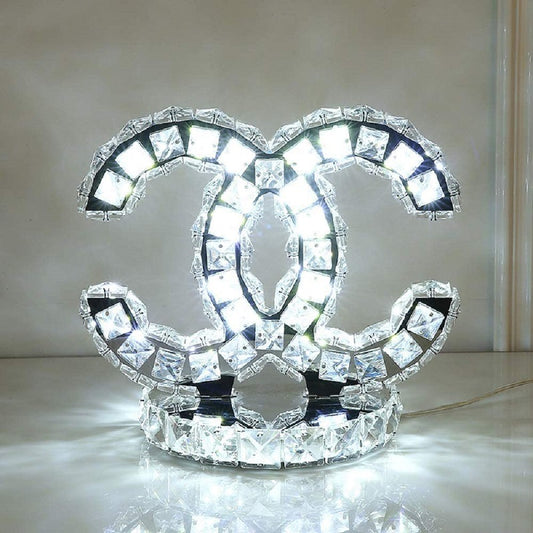 Lampe de table en cristal CC