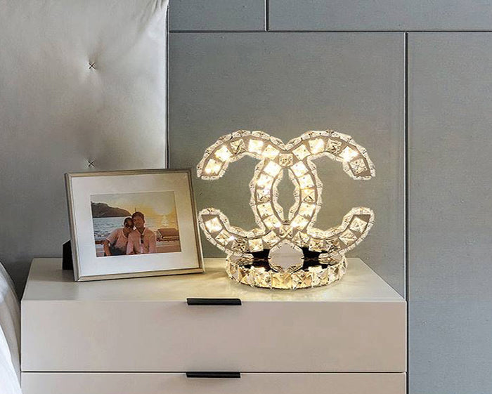 Chanel crystal deals table lamp