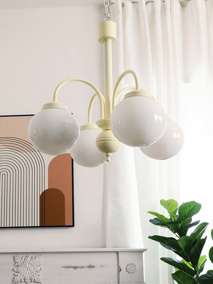 Cream Style Vanilla Ball Chandelier