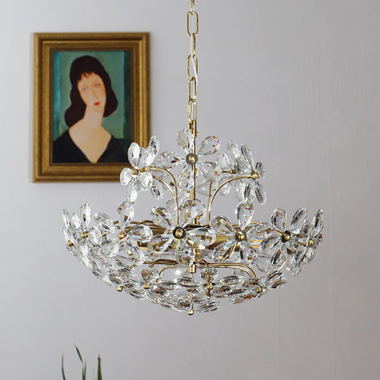 Crystal Flower Chandelier