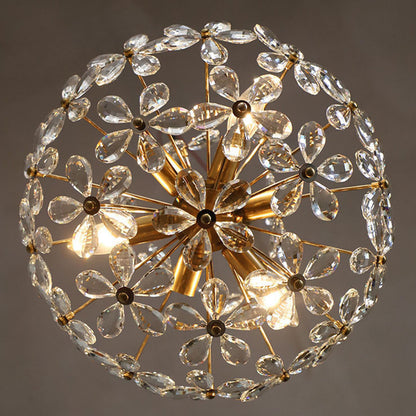 Crystal Flower Chandelier