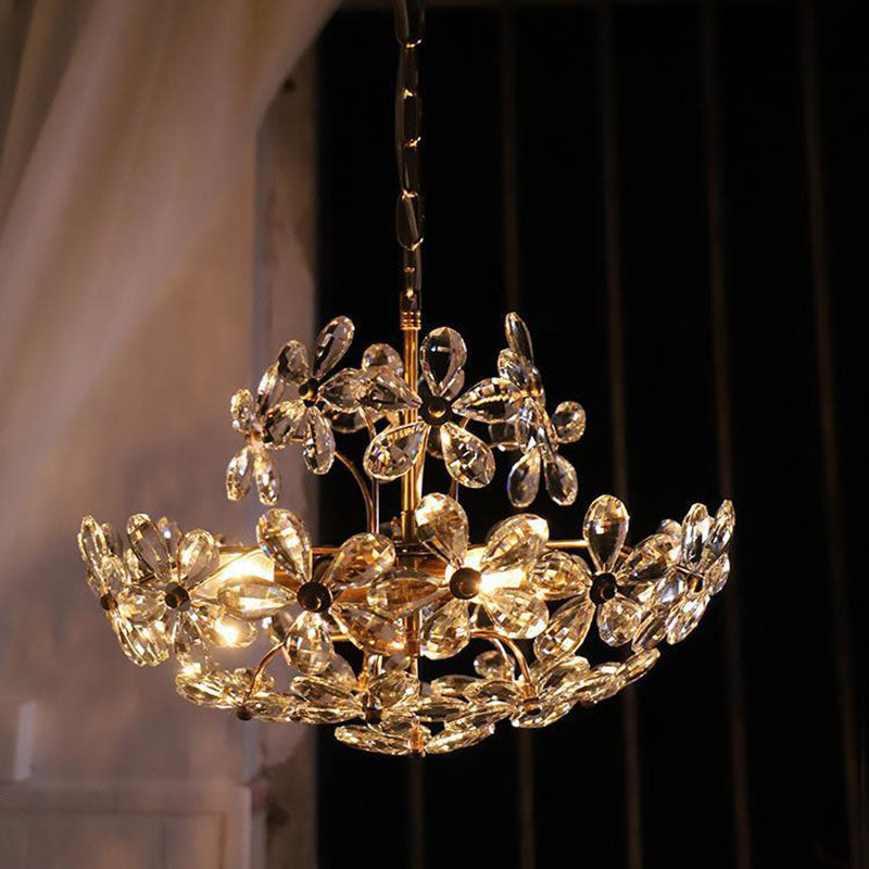 Crystal Flower Chandelier