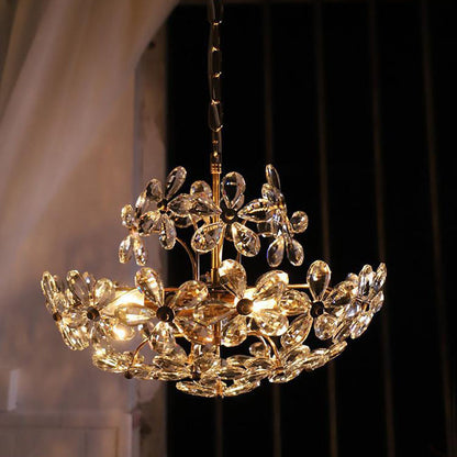 Crystal Flower Chandelier