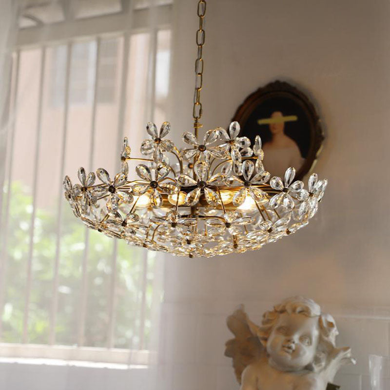 Crystal Flower Chandelier