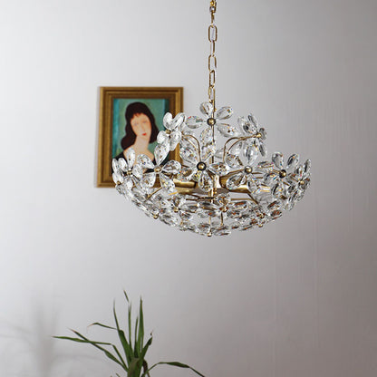 Crystal Flower Chandelier