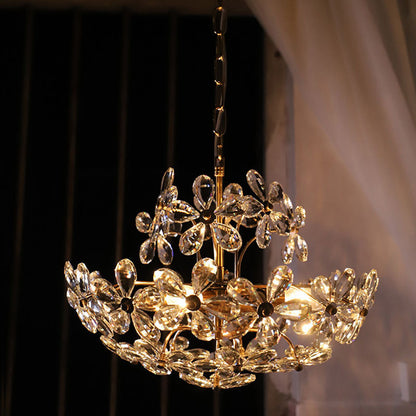 Crystal Flower Chandelier