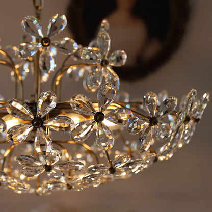 Crystal Flower Chandelier