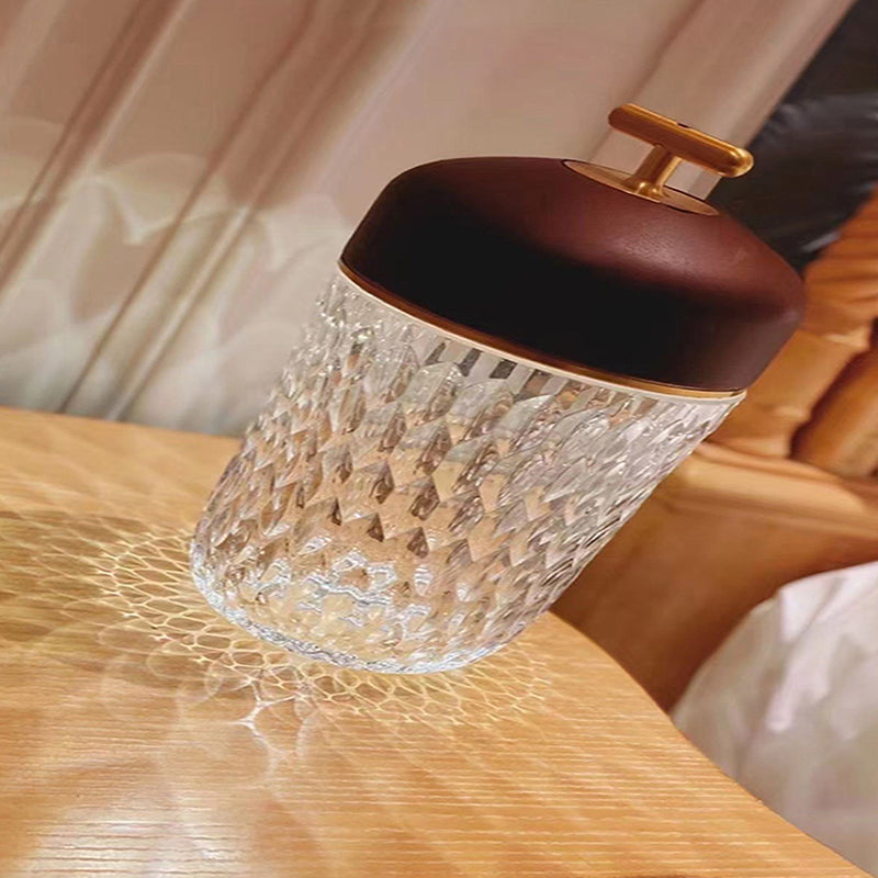 Crystal Pine Cone Table Lamp