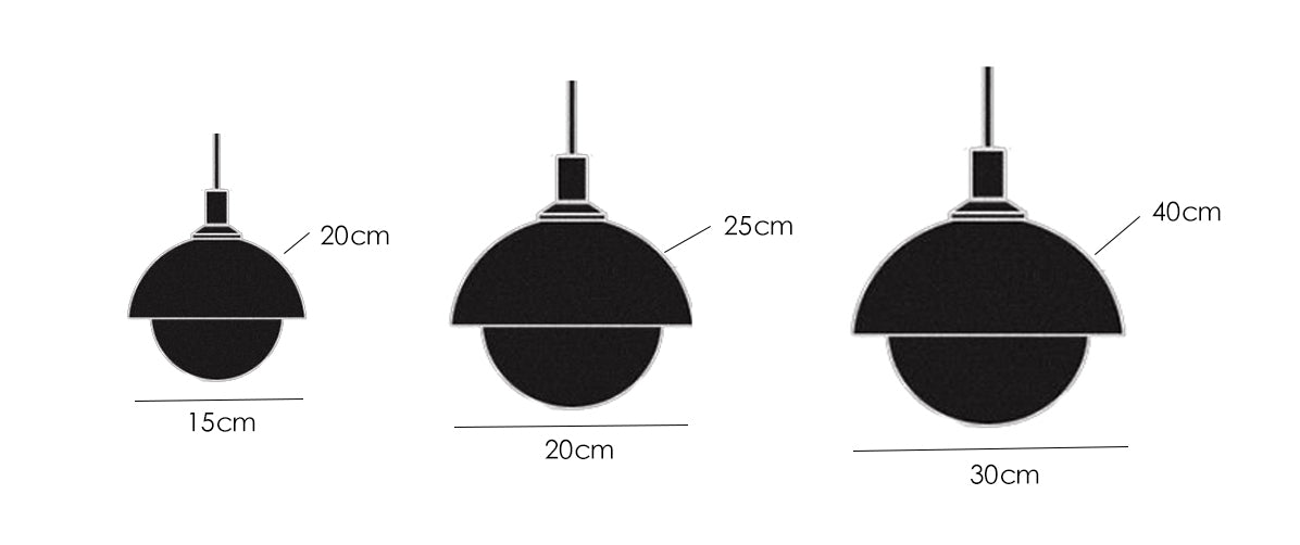 Lampada a sospensione perforata con pendente a cupola