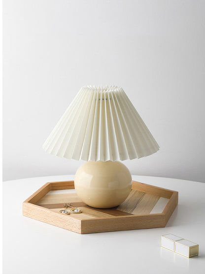 Ceramic Pleated Table Lamp