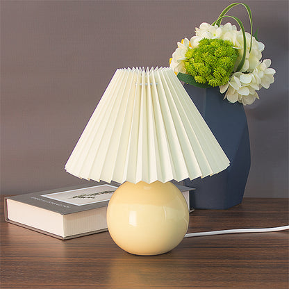 Ceramic Pleated Table Lamp