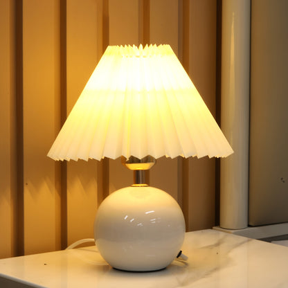 Ceramic Pleated Table Lamp