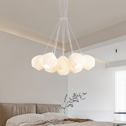 White Tulip Chandelier-new