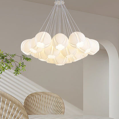 White Tulip Chandelier-new